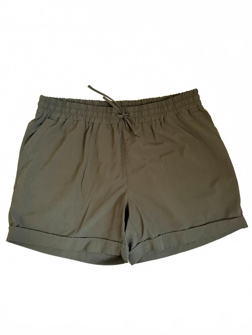 Mondetta | Women’s Dark Olive Green Active Casual Shorts Cuffed Hem Size XXL